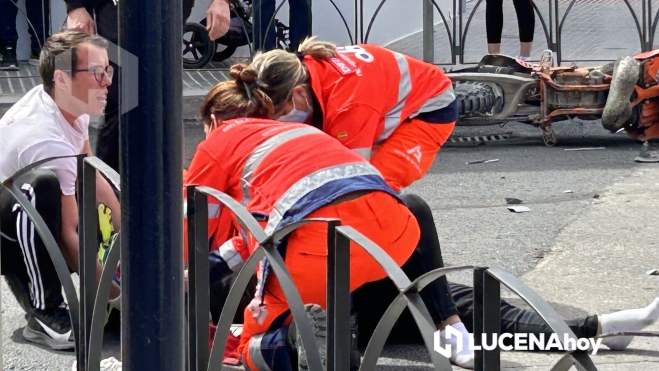 Accidente de tráfico en la calle Juego de Pelota