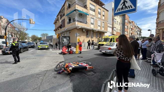 Accidente de tráfico en la calle Juego de Pelota