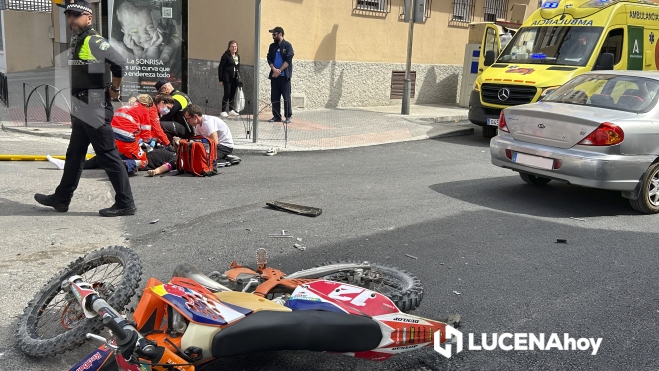 Accidente de tráfico en la calle Juego de Pelota