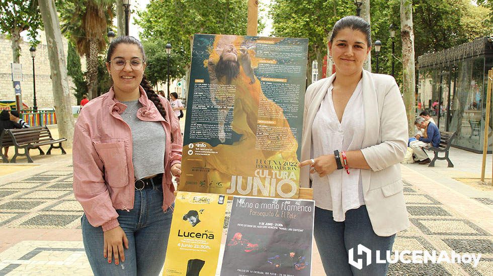  Presentación de la programación cultural de junio esta mañana en el Paseo del Coso 