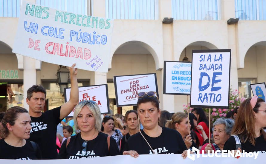 Una imagen de la manifestación celebrada el pasado año en la Plaza Nueva organizada por el  AMPA del Valle. Archivo