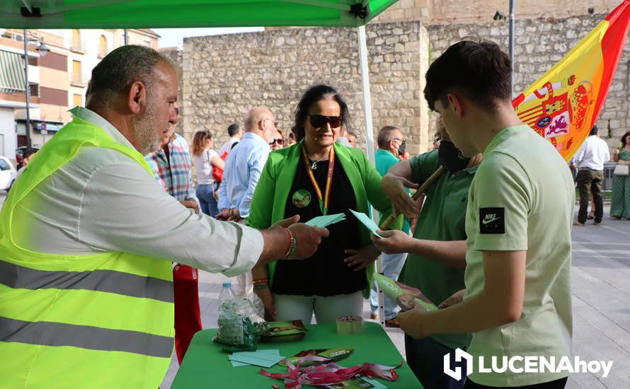 GALERÍA: Las imágenes del mitin de Vox en Lucena con Abascal, Olona y Monasterio