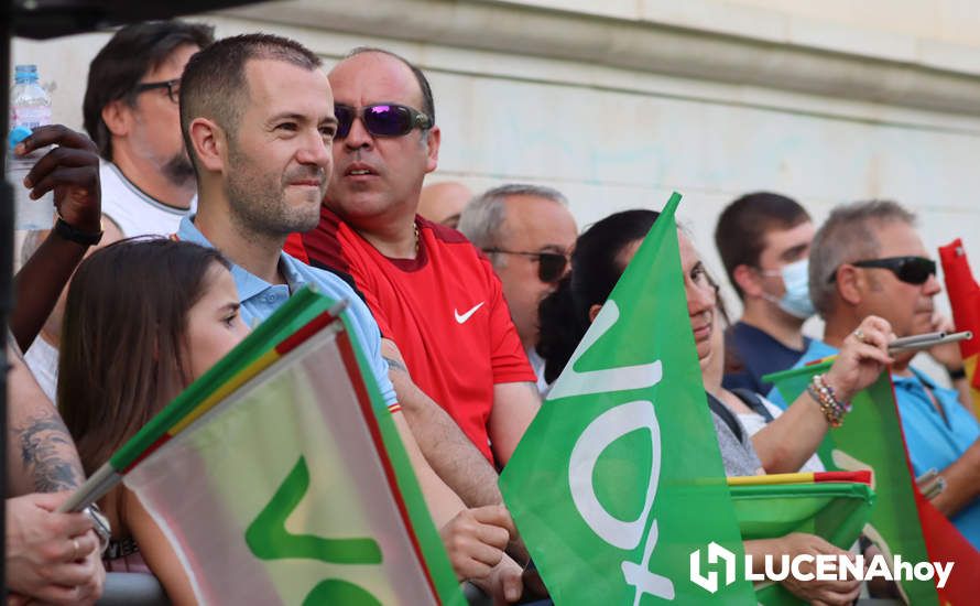 GALERÍA: Las imágenes del mitin de Vox en Lucena con Abascal, Olona y Monasterio