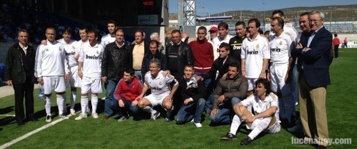  Imagen del pasado año, cuando los veteranos del Lucena se enfrentaron al Real Madrid 