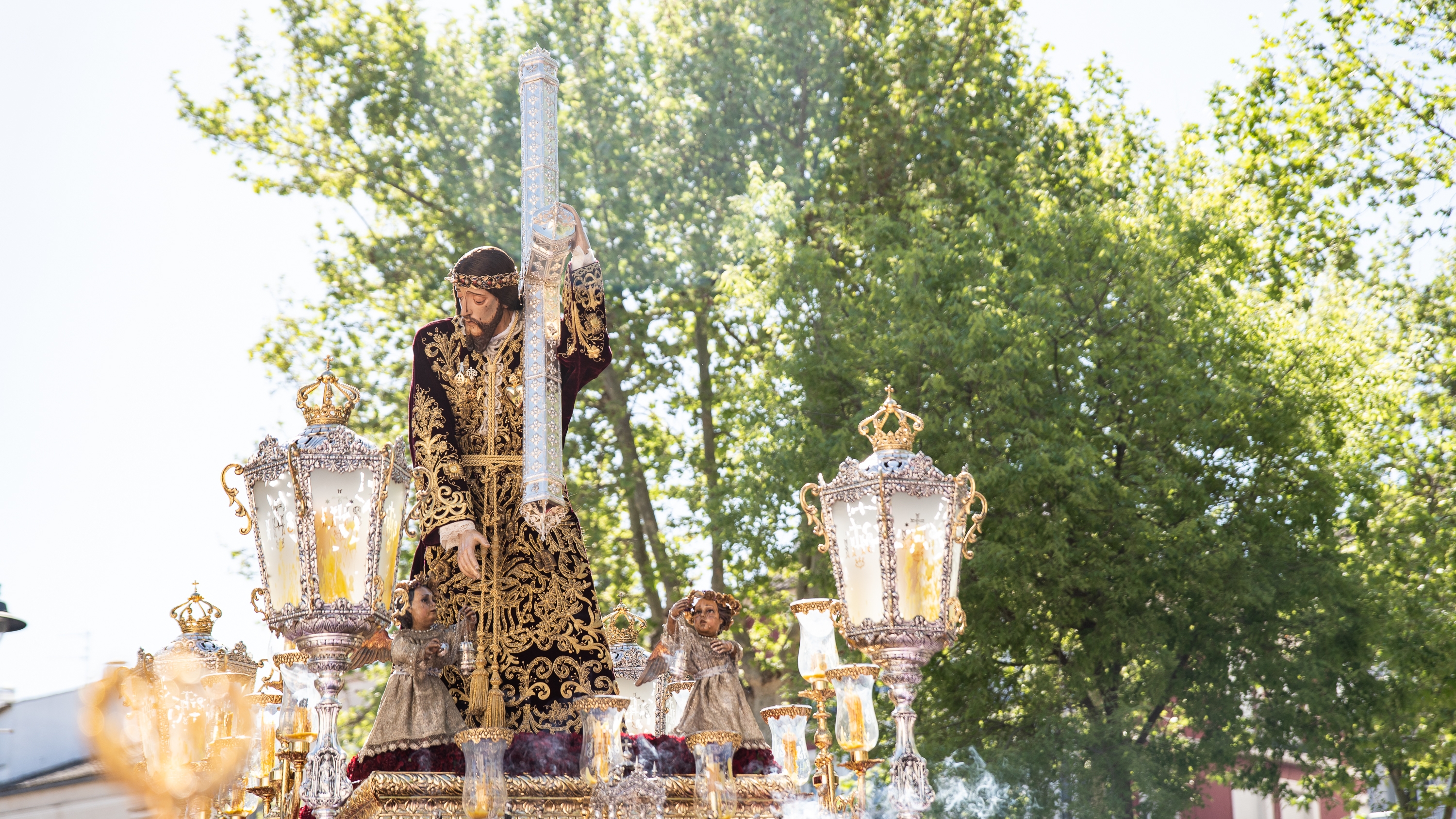Desfile procesional de Nuestro Padre Jesús Nazareno, una de las imágenes que tomarán parte en la Magna del próximo año