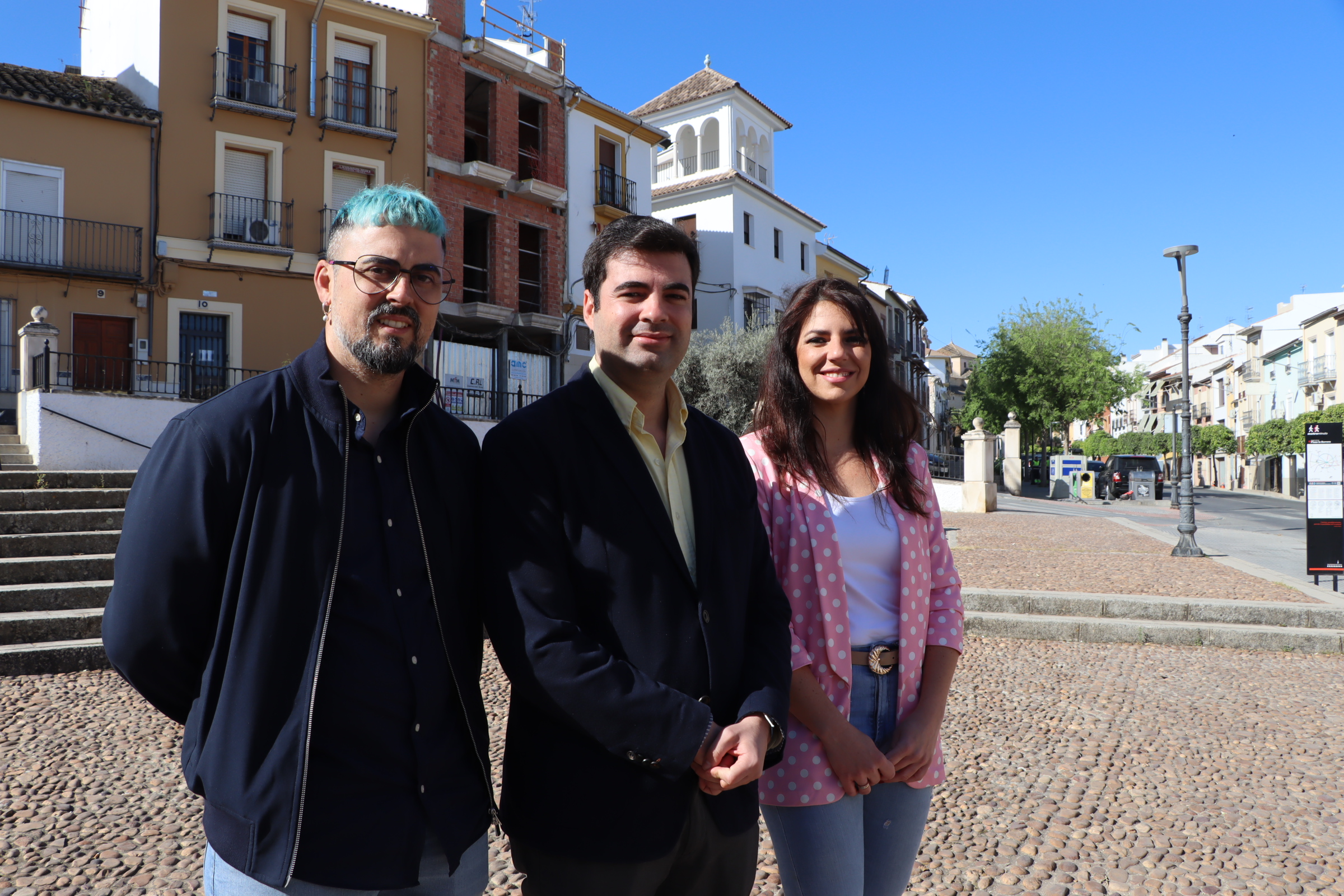 Rubén Maíllo, Jesús López y Purificación Joyera, componentes de la candidatura de Ciudadanos