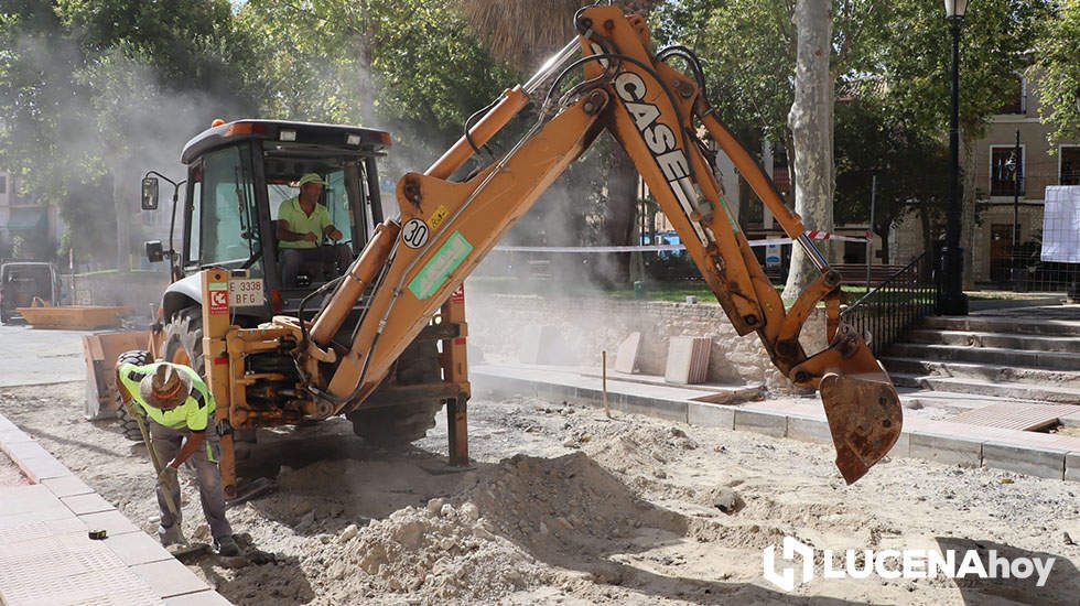  Obras del paso elevado en el Paseo del Coso 