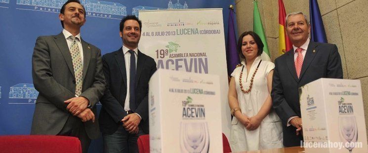  Se presenta en Diputación la Asamblea Nacional de ACEVIN que se celebrará en Lucena 