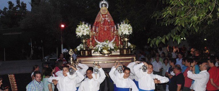  Una joven cuadrilla porta a la Virgen Luz de Aras en su romería (fotos) 