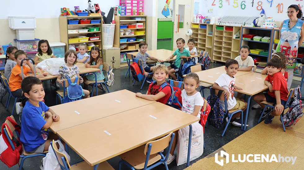  Una imagen del inicio del curso en el CEIP El Prado 