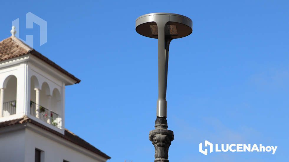  Una de los modelos de farola instalados en el barrio de La Calzada 