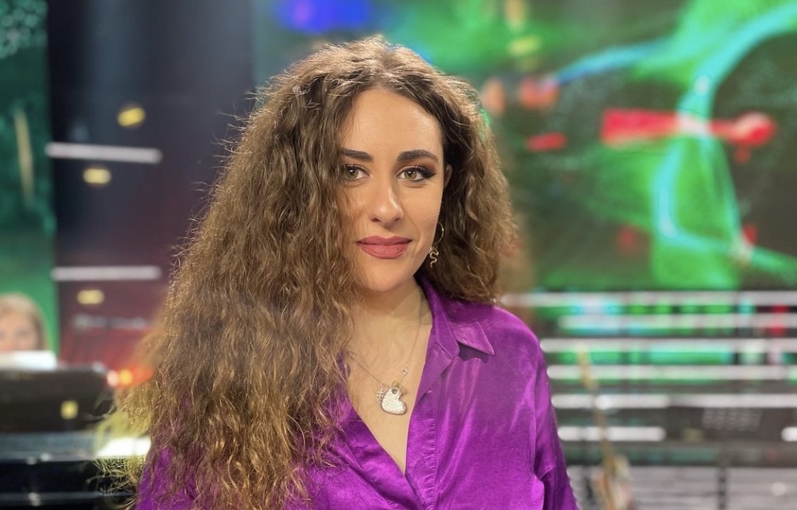 Rosa Pino durante uno de los ensayos en el programa "Tierra de Talento" de Canal Sur