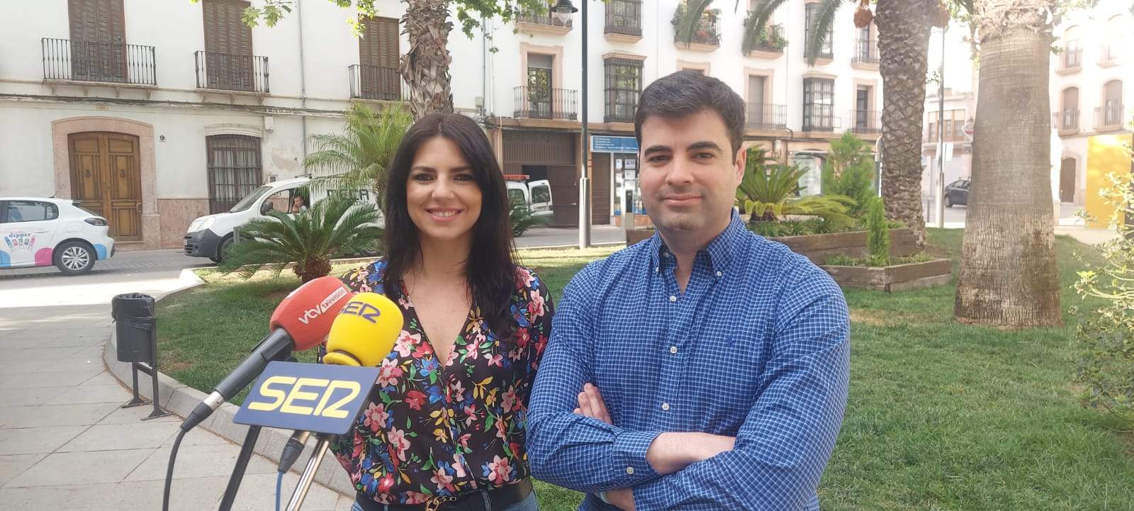 Purificación Joyera y Jesús López, esta mañana en rueda de prensa