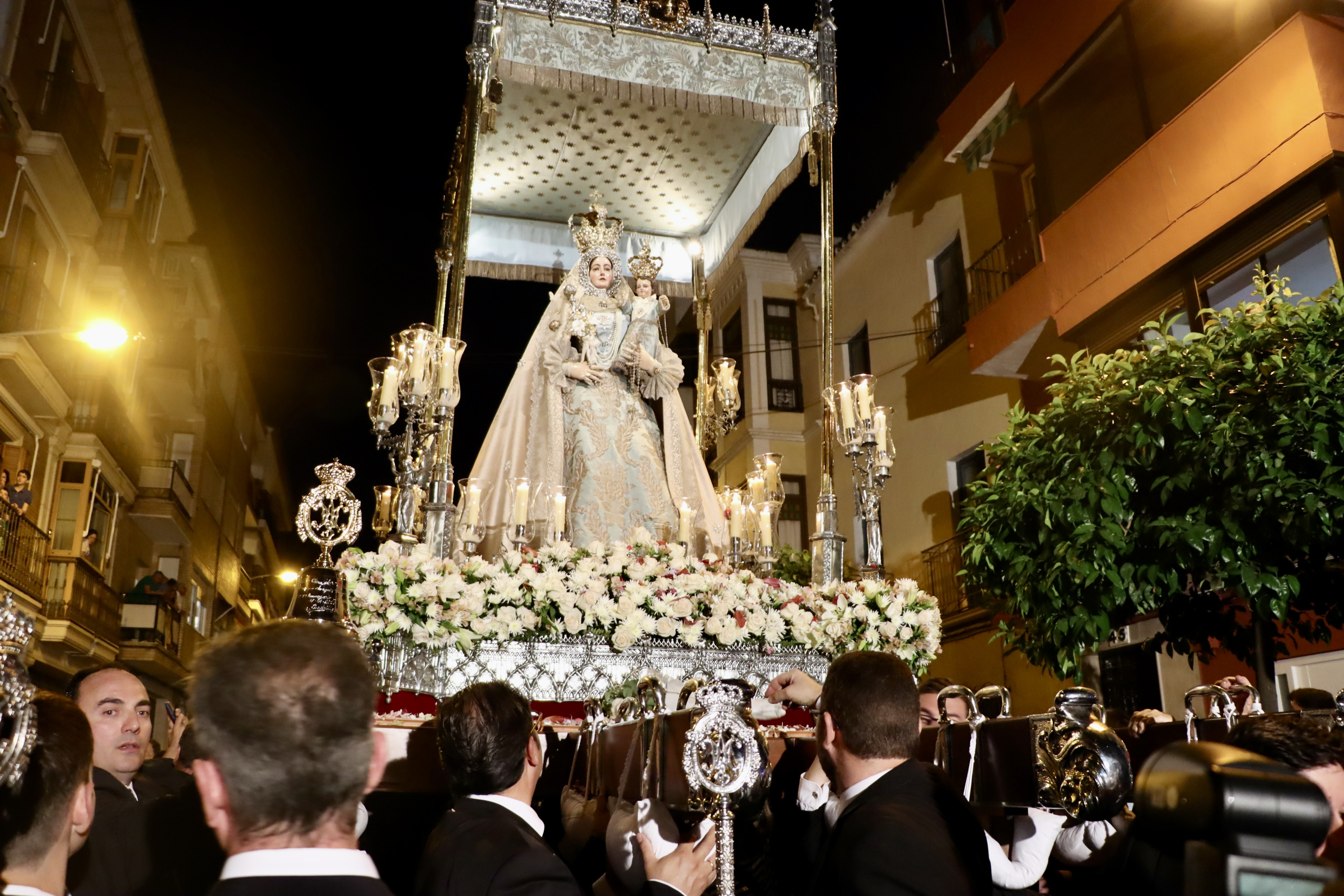 La Virgen de Araceli durante este tercer traslado procesional