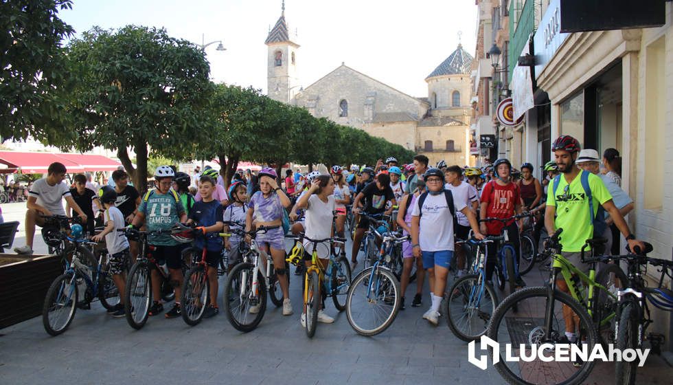 GALERÍA: Unos 150 escolares conmemoran con una marcha urbana en bicicleta el Día Mundial sin Coche en Lucena