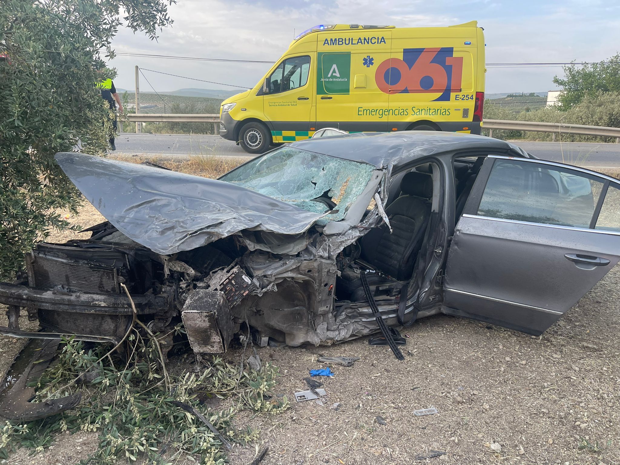 Accidente de tráfico en Cabra. Foto: 061 Córdoba