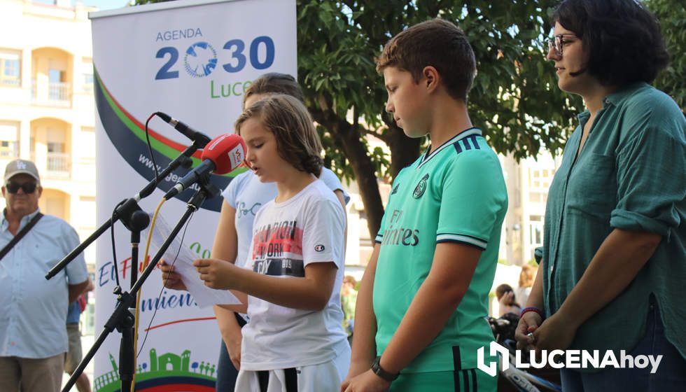 GALERÍA: Unos 150 escolares conmemoran con una marcha urbana en bicicleta el Día Mundial sin Coche en Lucena