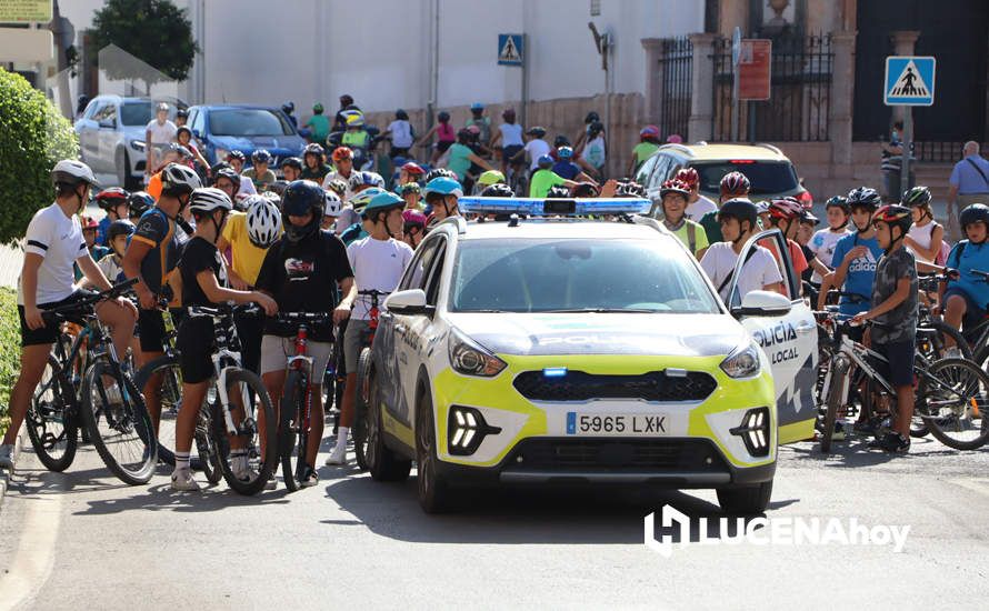 GALERÍA: Unos 150 escolares conmemoran con una marcha urbana en bicicleta el Día Mundial sin Coche en Lucena