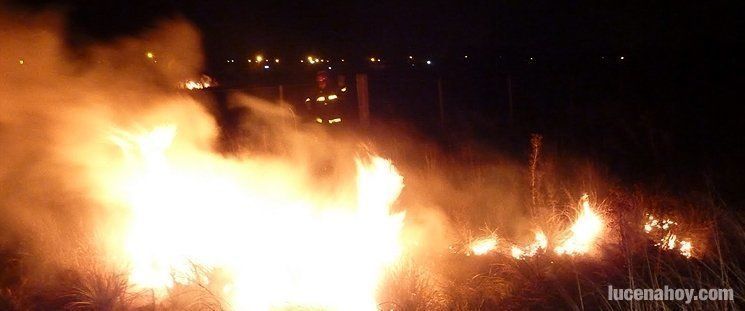  Los bomberos extinguen hasta tres incendios en zonas de pastos durante la madrugada 