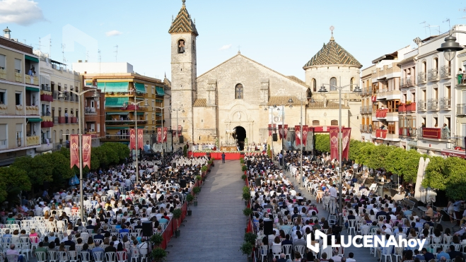 Vista de la Plaza Nueva durante la celebración religiosa