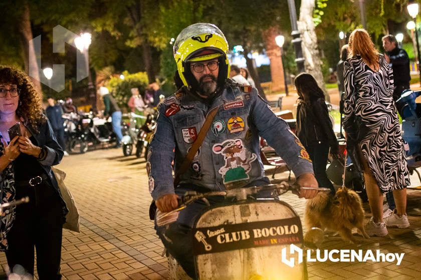 GALERÍA 1: Lucena vuelve a convertirse en el paraíso de los "vesperos" gracias a la XI Ruta Subbética en Vespa: Las fotos de la fiesta de bienvenida y la salida