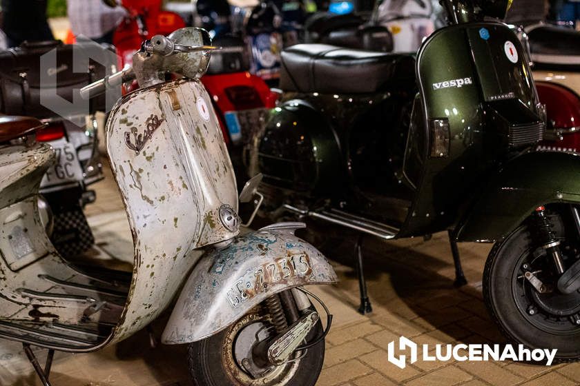 GALERÍA 1: Lucena vuelve a convertirse en el paraíso de los "vesperos" gracias a la XI Ruta Subbética en Vespa: Las fotos de la fiesta de bienvenida y la salida