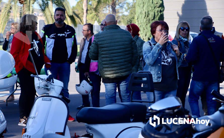 GALERÍA 1: Lucena vuelve a convertirse en el paraíso de los "vesperos" gracias a la XI Ruta Subbética en Vespa: Las fotos de la fiesta de bienvenida y la salida