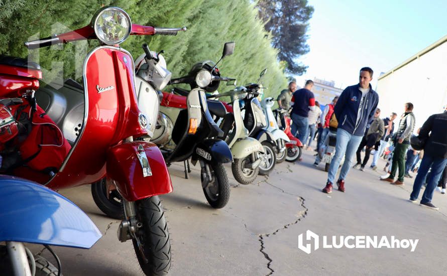 GALERÍA 1: Lucena vuelve a convertirse en el paraíso de los "vesperos" gracias a la XI Ruta Subbética en Vespa: Las fotos de la fiesta de bienvenida y la salida