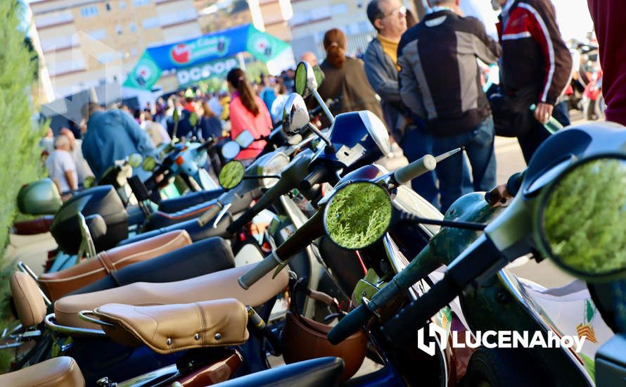 GALERÍA 1: Lucena vuelve a convertirse en el paraíso de los "vesperos" gracias a la XI Ruta Subbética en Vespa: Las fotos de la fiesta de bienvenida y la salida