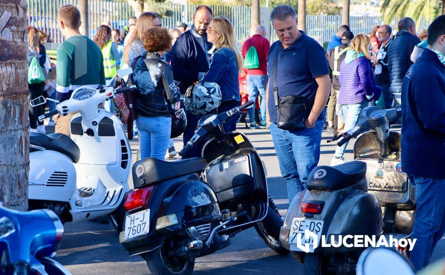 GALERÍA 1: Lucena vuelve a convertirse en el paraíso de los "vesperos" gracias a la XI Ruta Subbética en Vespa: Las fotos de la fiesta de bienvenida y la salida