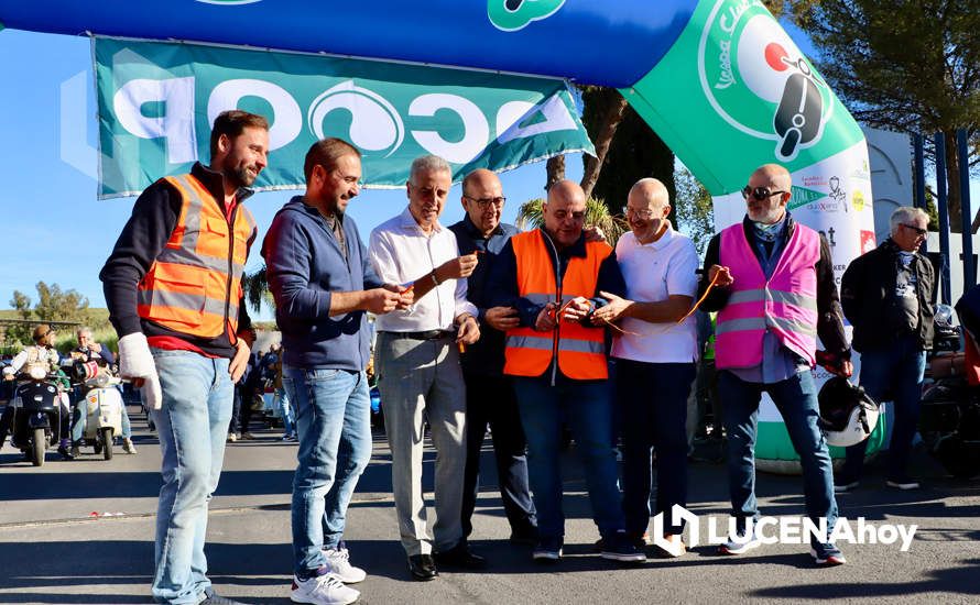 GALERÍA 1: Lucena vuelve a convertirse en el paraíso de los "vesperos" gracias a la XI Ruta Subbética en Vespa: Las fotos de la fiesta de bienvenida y la salida