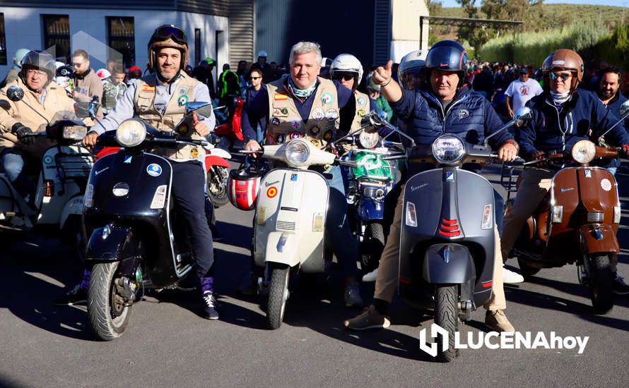 GALERÍA 1: Lucena vuelve a convertirse en el paraíso de los "vesperos" gracias a la XI Ruta Subbética en Vespa: Las fotos de la fiesta de bienvenida y la salida