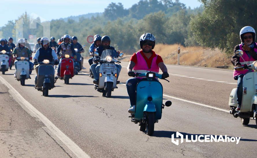 GALERÍA 1: Lucena vuelve a convertirse en el paraíso de los "vesperos" gracias a la XI Ruta Subbética en Vespa: Las fotos de la fiesta de bienvenida y la salida