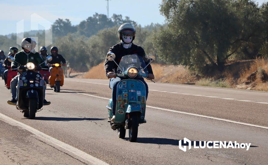 GALERÍA 1: Lucena vuelve a convertirse en el paraíso de los "vesperos" gracias a la XI Ruta Subbética en Vespa: Las fotos de la fiesta de bienvenida y la salida