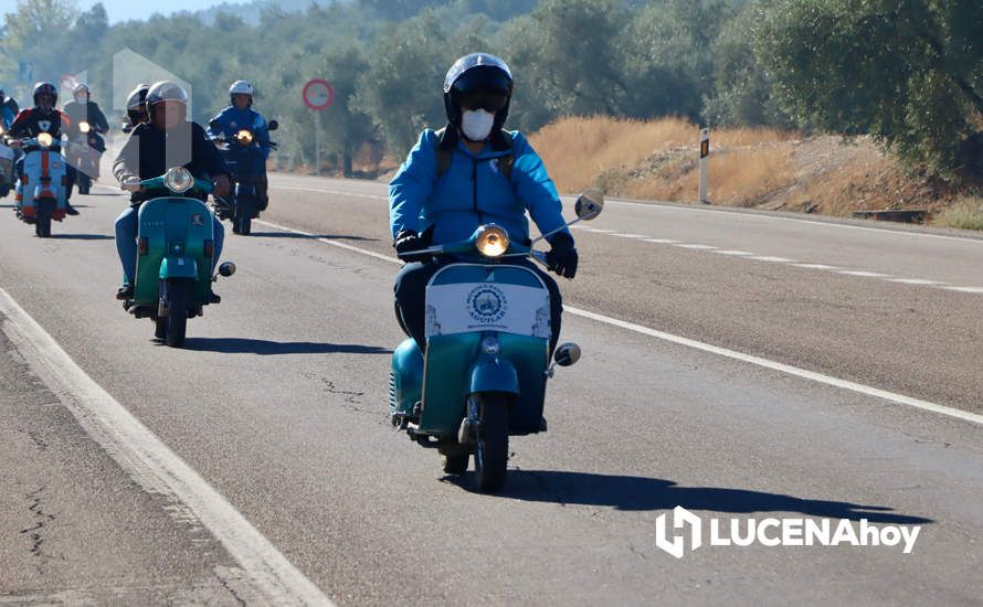 GALERÍA 1: Lucena vuelve a convertirse en el paraíso de los "vesperos" gracias a la XI Ruta Subbética en Vespa: Las fotos de la fiesta de bienvenida y la salida