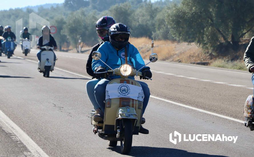 GALERÍA 1: Lucena vuelve a convertirse en el paraíso de los "vesperos" gracias a la XI Ruta Subbética en Vespa: Las fotos de la fiesta de bienvenida y la salida