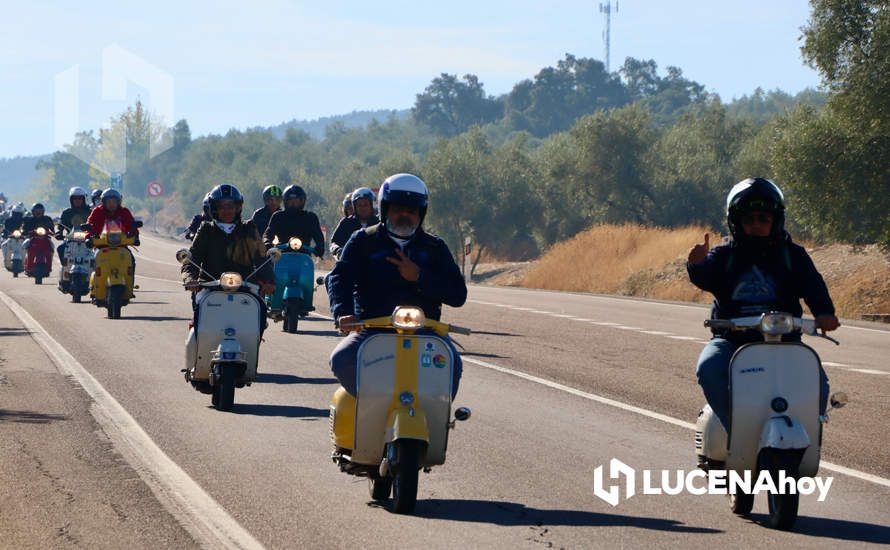 GALERÍA 1: Lucena vuelve a convertirse en el paraíso de los "vesperos" gracias a la XI Ruta Subbética en Vespa: Las fotos de la fiesta de bienvenida y la salida