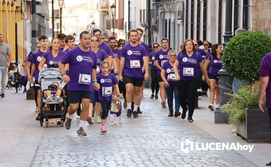 Algunos de los participantes de la Carrera Nazarena de Lucena el pasado año