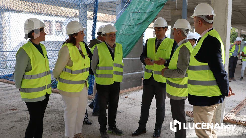  Un momento de la visita de José Antonio Nieto a las obras de los nuevos juzgados de Lucena 