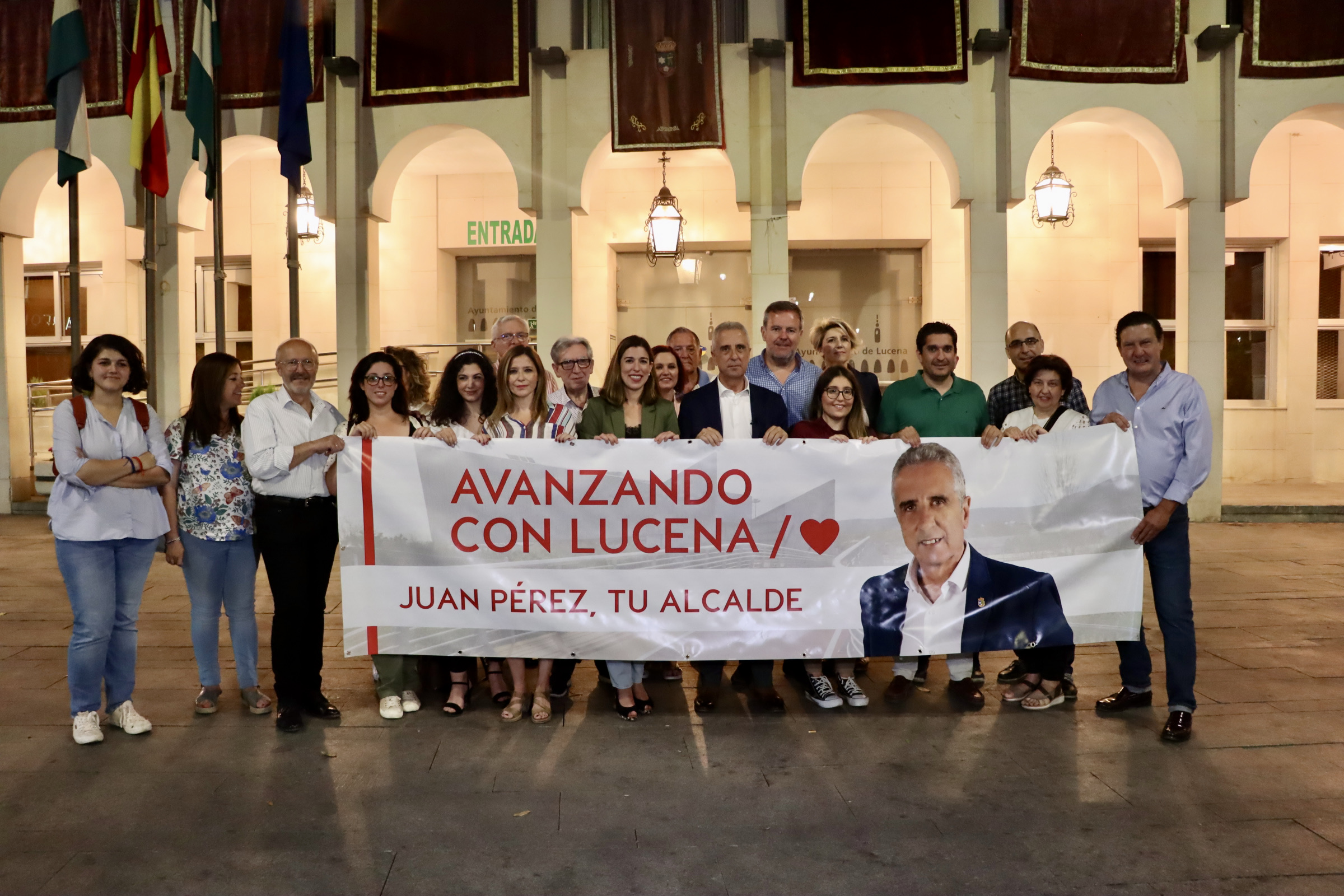 Inicio de la campaña electoral en Lucena