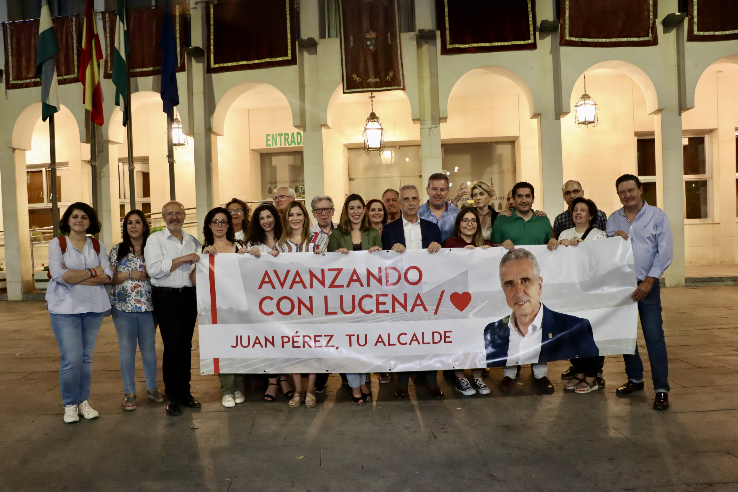 Inicio de la campaña electoral en Lucena