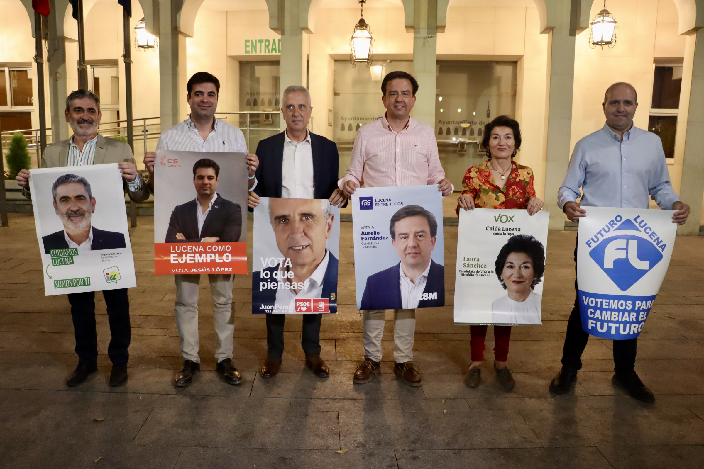 Inicio de la campaña electoral en Lucena