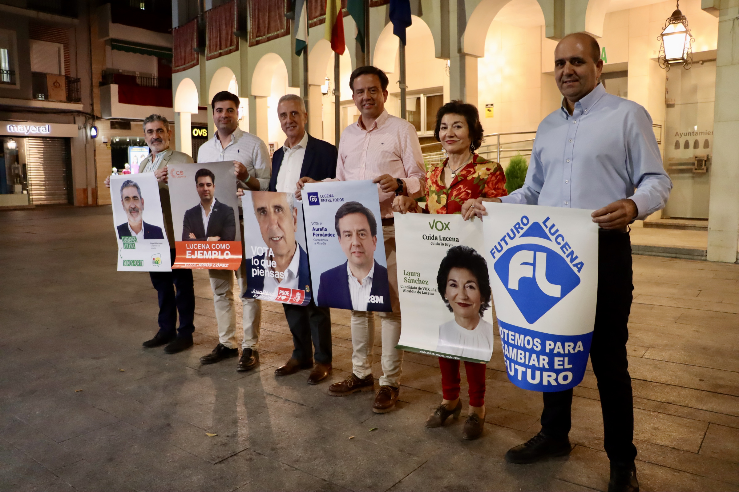 Inicio de la campaña electoral en Lucena