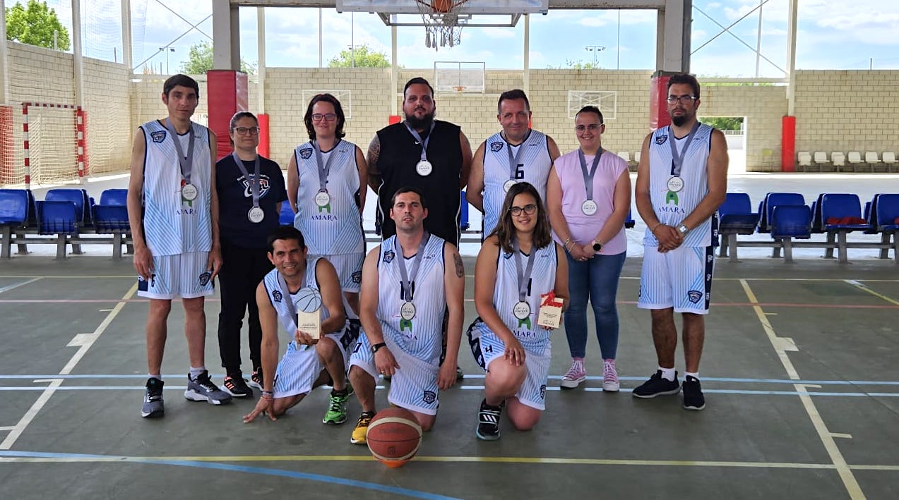 Integrantes del CBL Amara White, subcampeones de Andalucía