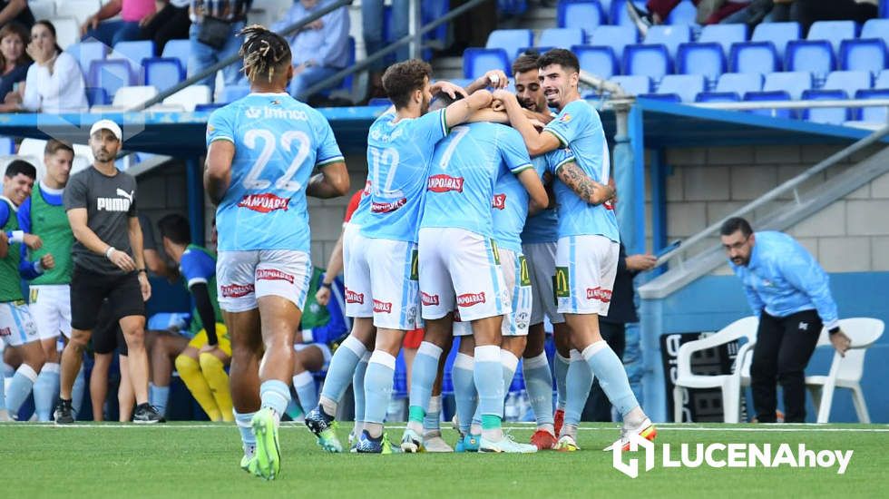  Celebración del Ciudad de Lucena en su primer gol 