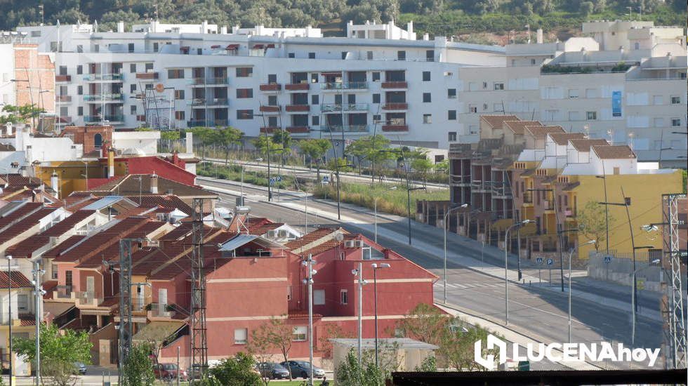  Vista de varias promociones de vivienda en el PPO1. Archivo 