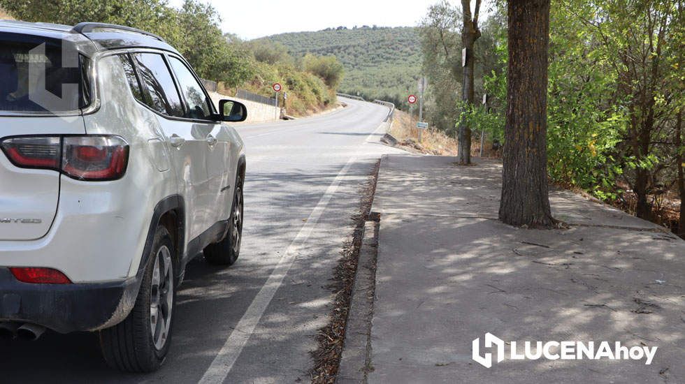  Punto donde concluye uno de los tramos de acerado de la carretera de la Sierra 