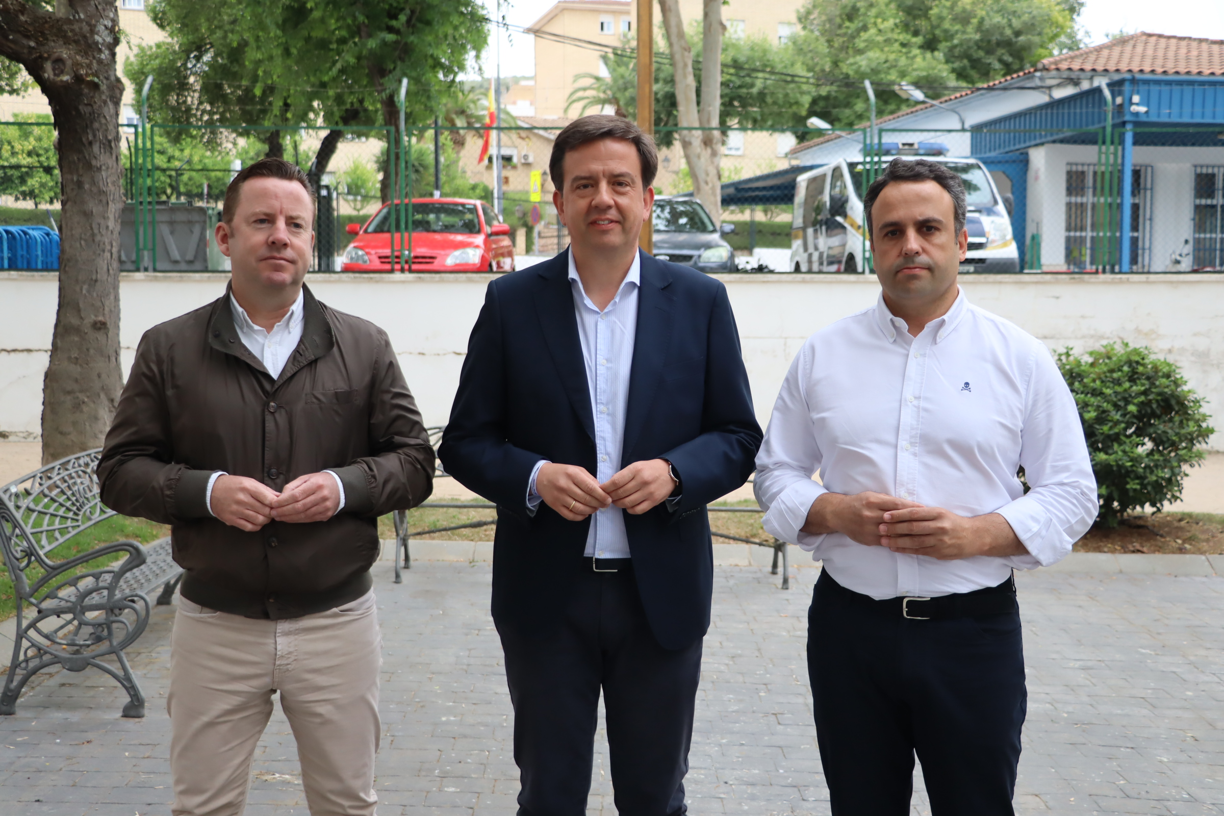 Un momento de la rueda de prensa sobre seguridad ciudadana ofrecida hoy por el PP