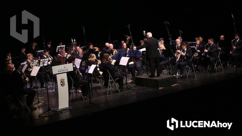  La Banda Sinfónica Miraflores Gibraljaire de Málaga, dirigida por José María Puyana Guerrero, durante su actuación en el Auditorio 