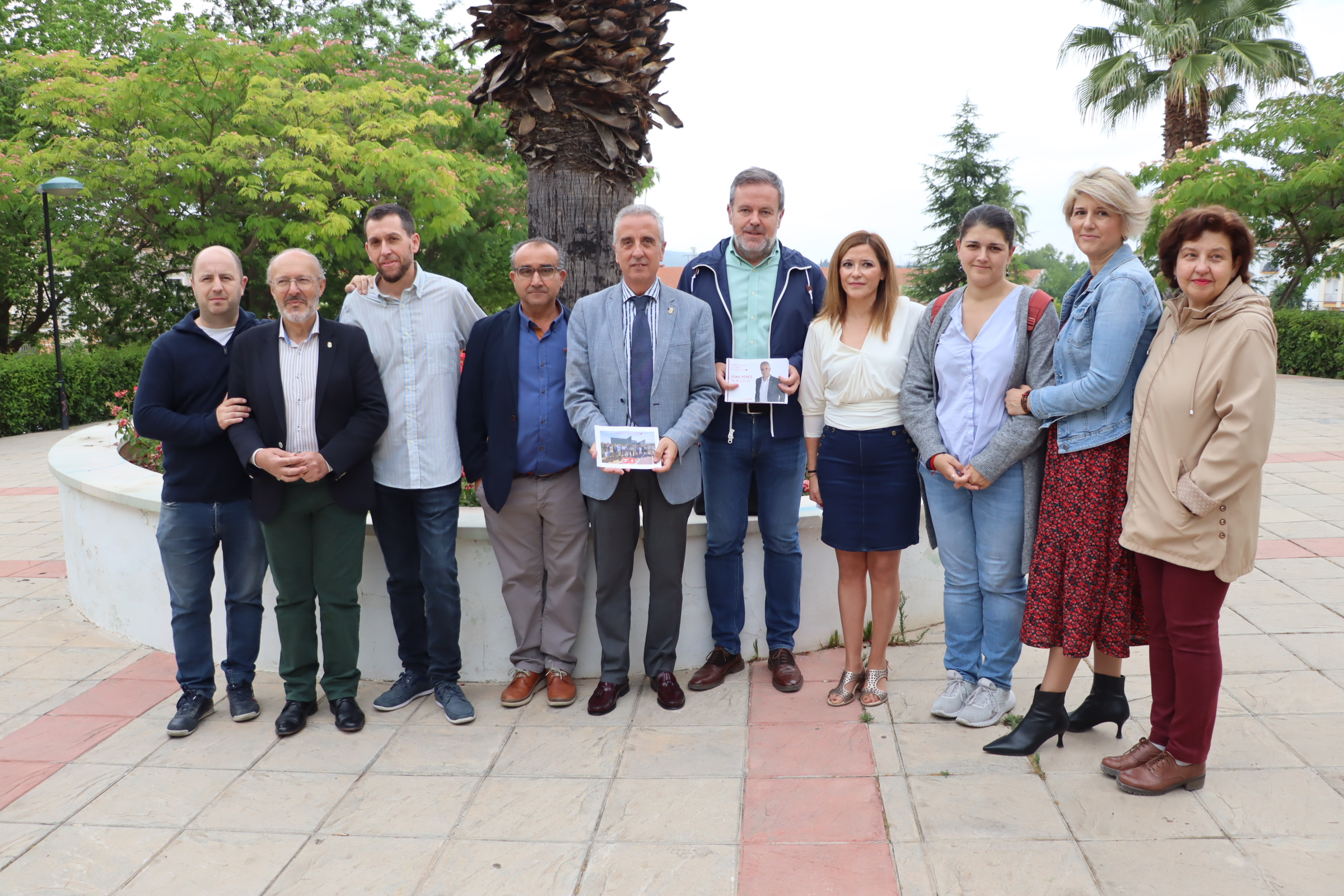 IMG 6553rte de la candidatura socialista durante la rueda de prensa ofrecida esta mañana en el Llano de las Tinajerías